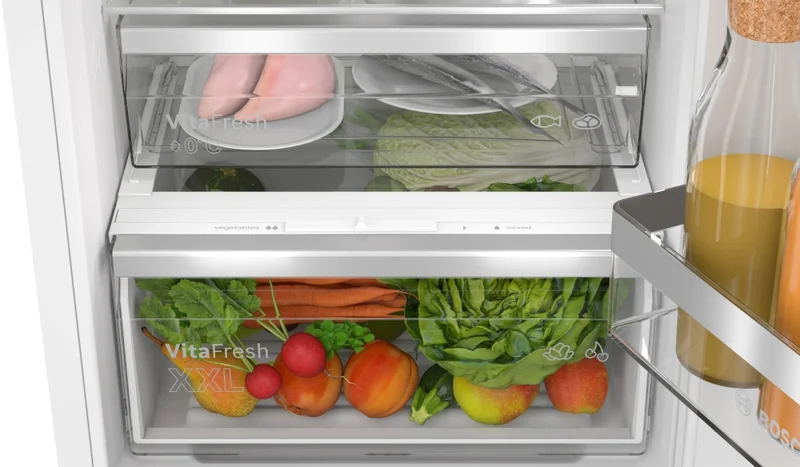 Bosch KIN96ADC0 SER6, BI fridge-freezer XL, NoFrost freezer, C, 193,5cm, 290l(215+75), 34dB(B), IC, VitaFresh XXL 0°, EcoAirflow, bottle shelf, Door Open Alarm, SoftClose flat hinge