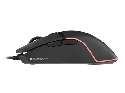 Гейминг мишка Genesis Krypton 220 RGB 6400 DPI, 6 бутона, оптичен сензор, черна