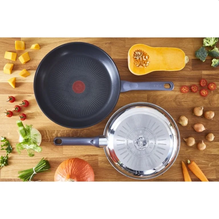 Тиган TEFAL Daily Cook G7300655 28 см, индукция, Thermo-Spot, неръждаема стомана