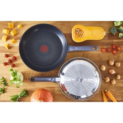 Тиган TEFAL Daily Cook G7300655 28 см, индукция, Thermo-Spot, неръждаема стомана