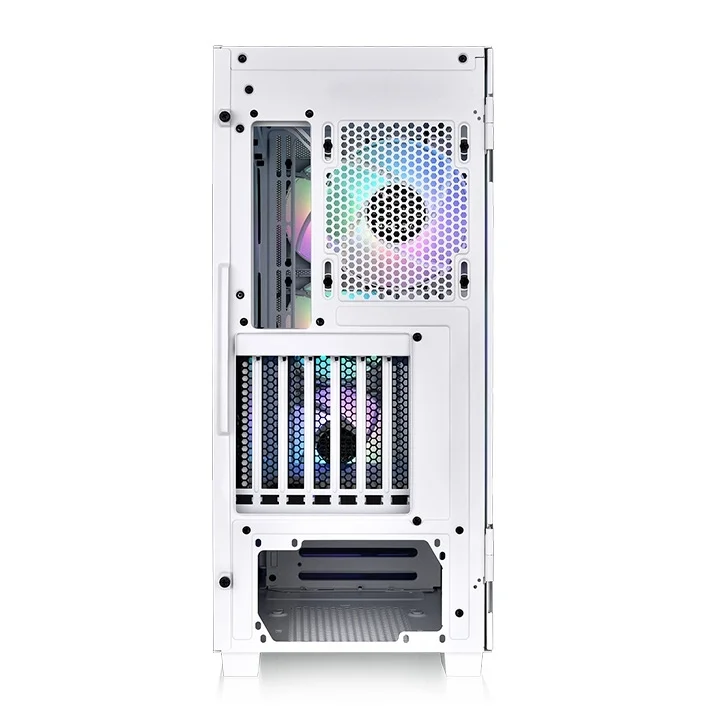 Кутия за компютър Thermaltake S250 TG ARGB Snow Middle Tower, бял