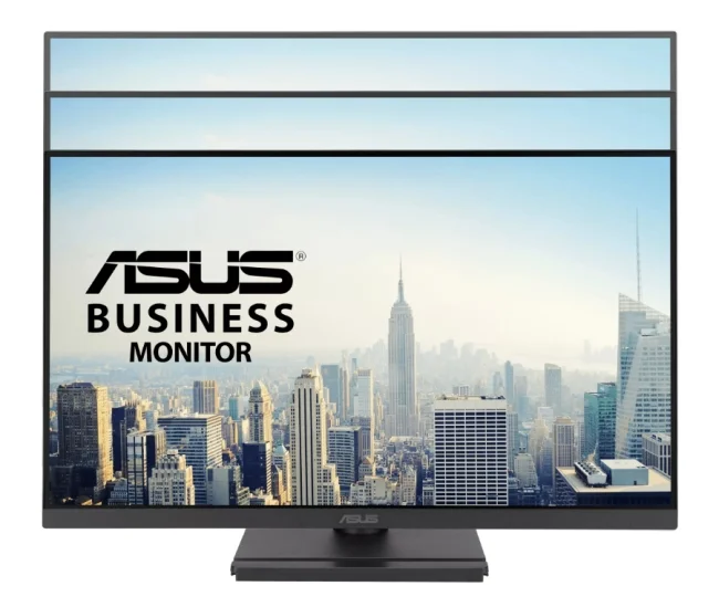 Asus VA279QGSE Business Monitor 27", IPS, Full HD, Frameless, 120Hz, Adaptive-Sync, 1ms MPRT, HDMI, DisplayPort, VGA, Low Blue Light, Flicker Free, Ergonomic Design, Wall Mountable, Black