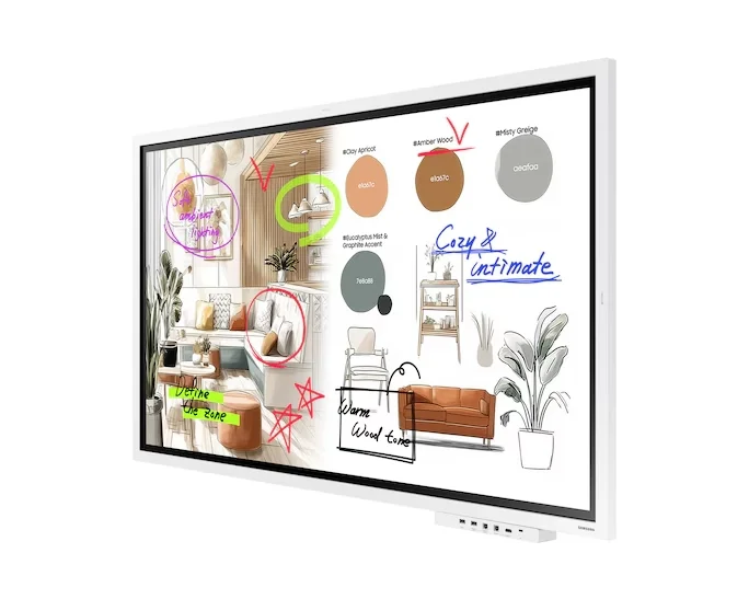 Samsung Flip PRO WM55F 55"  3,840 x 2,160 VA 450 cd/m2 TOUCH Wi-Fi Tizen 9 Speakers White