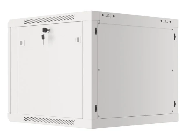Lanberg rack cabinet 19" wall-mount 9U/600x600 for self-assembly with metal door grey (flat pack)