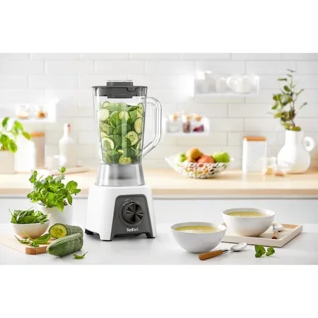 Tefal BL2C0130, Blendeo+, 450W, 2 speeds, 4 blades, 1.25 LU plastic jar, white