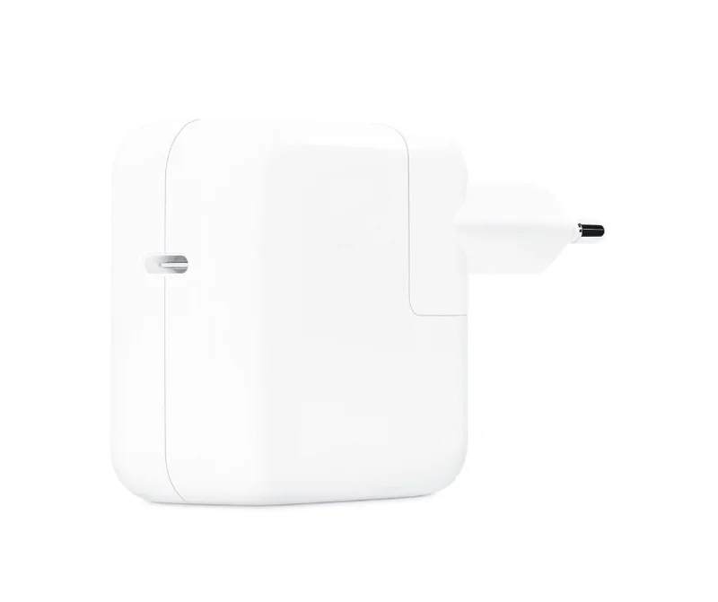 Захранващ адаптер Apple USB-C 30W Бял