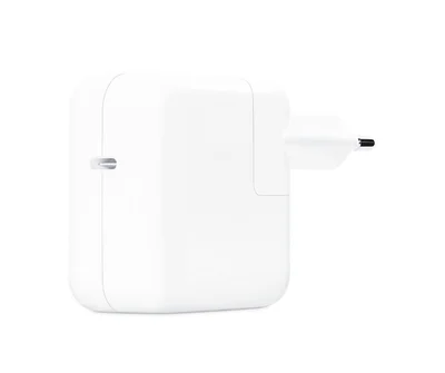 Захранващ адаптер Apple USB-C 30W Бял