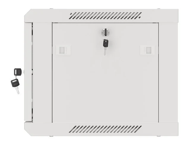 Lanberg rack cabinet 19" wall-mount 6U/600x450 for self-assembly with metal door grey (flat pack)