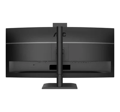 AOC CU34E4CW, 34" Curved 1500R, VA, WLED, 3440x1440@120Hz, 4ms GtG, 1ms MPRT, 350cd m/2, 3500:1, 50M:1 DCR, Adaptive Sync, FlickerFree, Anti-Blue Light, 5Wx2, Webcam 5MP, Tilt, Height Adjust, Swivel, 2xHDMI, DP, USB hub, KVM, RJ45