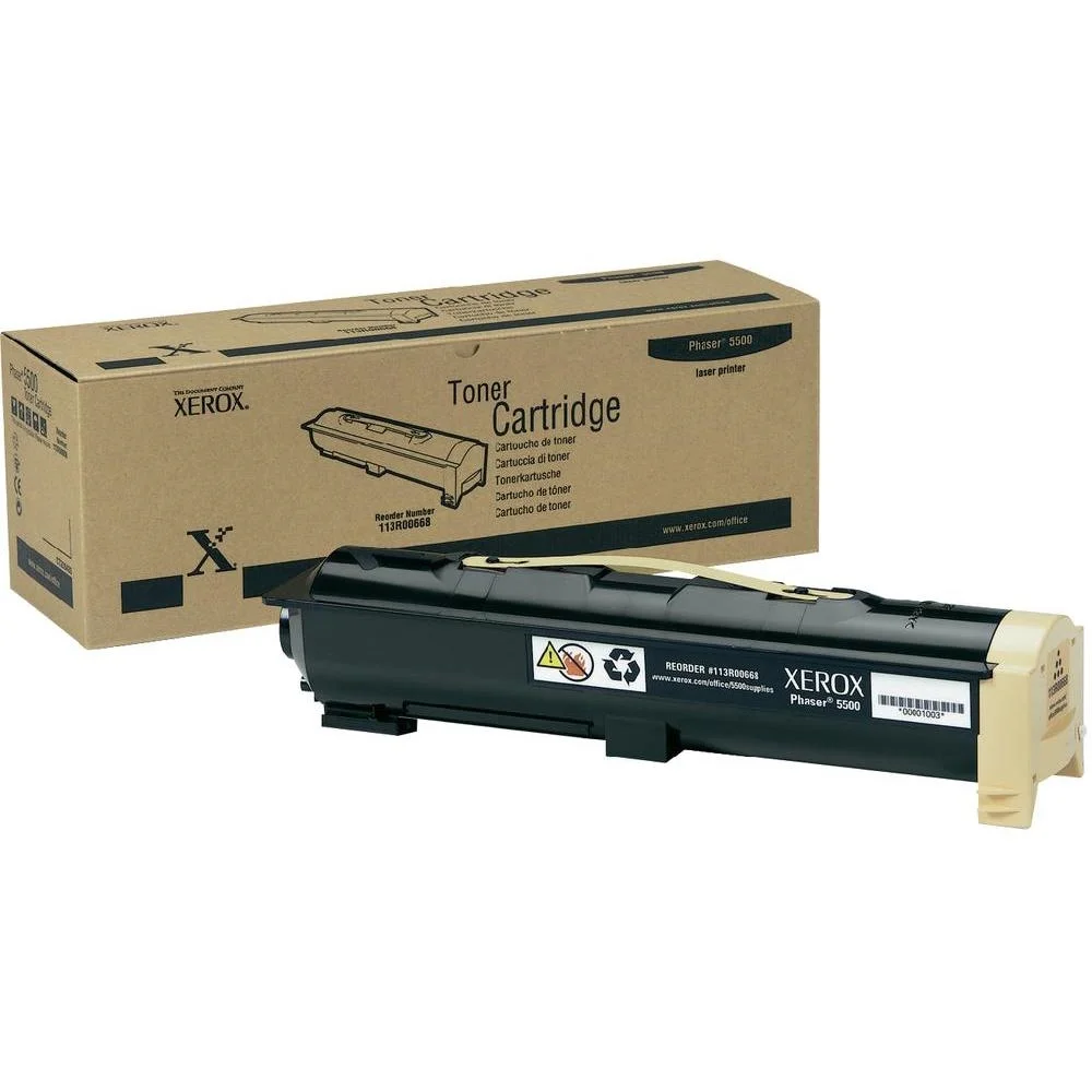 Тонер касета Xerox 113R00668 Black стандартен капацитет за Phaser 5500 (до 30 000 стр.)