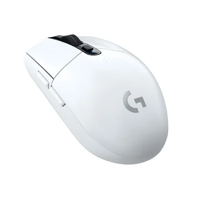 Геймърска мишка Logitech G305 Wireless HERO 12000 DPI, 6 програмируеми бутона, Lightspeed, бяла