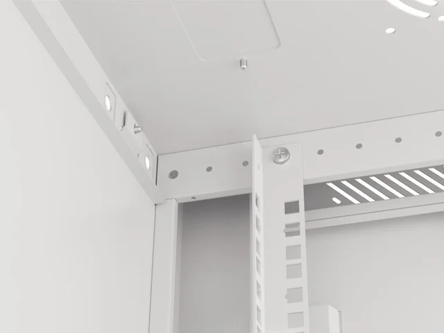 Lanberg rack cabinet 19" wall-mount 9U/600x450 for self-assembly with metal door grey (flat pack)