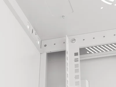 Lanberg rack cabinet 19" wall-mount 9U/600x450 for self-assembly with metal door grey (flat pack)