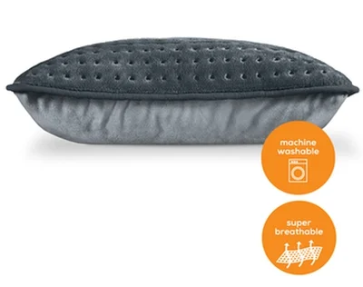Beurer HK 48 Cosy Heat Pad; 3 temperature settings; auto switch-off after 90 min; washable on 30°; reversable cushion; with inner pad; removable switch; fleece fibre; 40(L)x30(W) cm