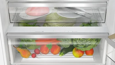 Bosch KBN96ADD0, SER6, BI fridge-freezer XXL, NoFrost freezer, D, 193,5x70,8cm, 382l(284+98), 33dB(B), IC, VitaFresh XXL 0°, EcoAirflow, bottle shelf, Door Open Alarm, fan, HC, soft close flat hinge