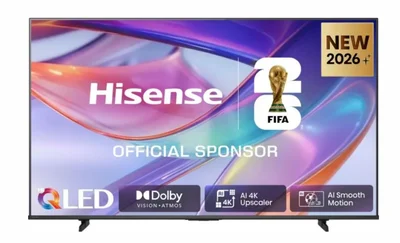 Hisense 50" E7S, 4K Ultra HD 3840x2160, QLED, Quantum Dot, HDR 10+, HLG, Dolby Vision, DTS Virtual X, Smart TV, WiFi, Light Sensor, BT, Anyview Cast, 3xHDMI, 2xUSB, LAN, CI+, DVB-T2/C/S2, Black