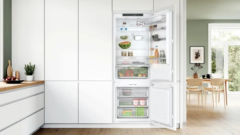 Bosch KBN96ADD0, SER6, BI fridge-freezer XXL, NoFrost freezer, D, 193,5x70,8cm, 382l(284+98), 33dB(B), IC, VitaFresh XXL 0°, EcoAirflow, bottle shelf, Door Open Alarm, fan, HC, soft close flat hinge
