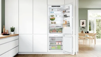 Bosch KBN96ADD0, SER6, BI fridge-freezer XXL, NoFrost freezer, D, 193,5x70,8cm, 382l(284+98), 33dB(B), IC, VitaFresh XXL 0°, EcoAirflow, bottle shelf, Door Open Alarm, fan, HC, soft close flat hinge