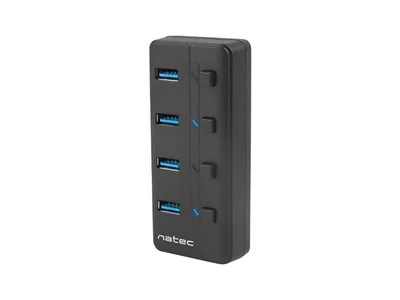 USB хъб NATEC Mantis 2 4-порта USB 3.0 с On/Off и AC адаптер