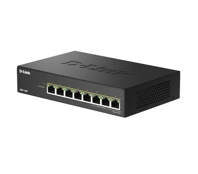 D-Link 8 ports 2.5G/MultiGig PoE Unmanaged Switch, Metal