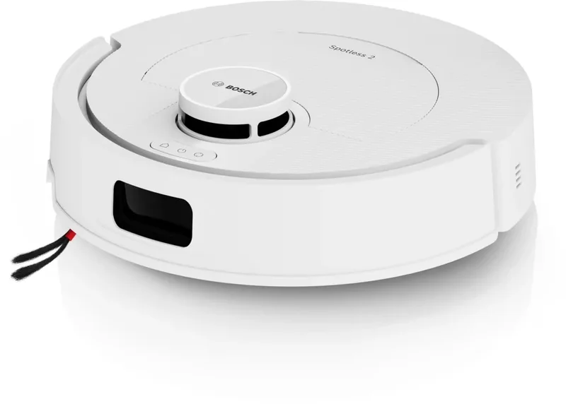 Робот прахосмукачка Bosch Spotless 2+ BCR2S1W, бял, i-DOS, Antibacterial M6 филтър