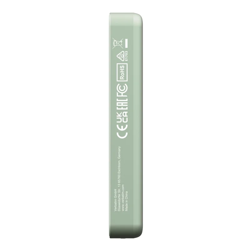 Verbatim Charge 'n' Go Essentials Power Bank Magnetic Wireless 10000mAh Green