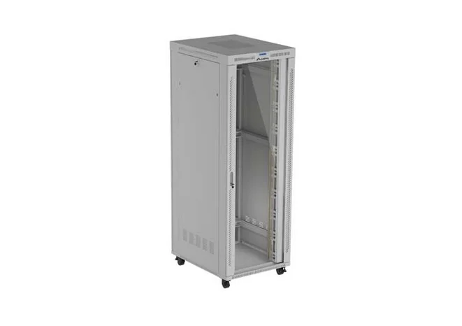 Lanberg Rack Cabinet 19" Free-Standing 47U/800X1000 (FlAT Pack) With Glass Door LCD Grey V2