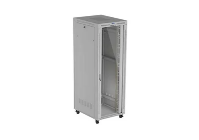 Lanberg Rack Cabinet 19" Free-Standing 47U/800X1000 (FlAT Pack) With Glass Door LCD Grey V2