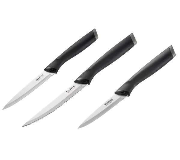 Комплект ножове Tefal – K2219455, 3 броя, универсален, за зеленчуци и месо
