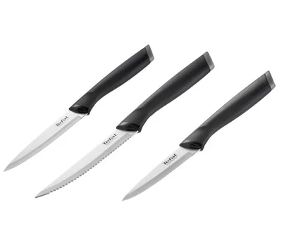 Комплект ножове Tefal – K2219455, 3 броя, универсален, за зеленчуци и месо
