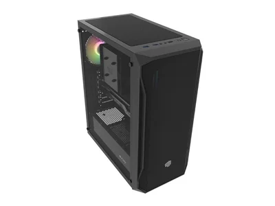 Кутия за компютър FURY Shobo SH4 RGB Middle Tower, прозорец, черен