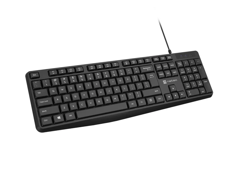 Natec Keyboard Nautilus SLIM US Layout Black