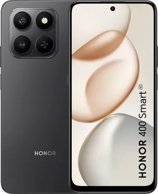 Honor 400 Smart Black, Logan-N31F,5G, 6.77" TFT LCD, 1610x720, Qualcomm Snapdragon 6s Gen 3 (2x2.3GHz+6x2GHz), 4GB, 128GB, 50+2MP/5MP, 6500mAh, FPT, BT, USB Type-C, IP64, Android 15, MagicOS 9.0