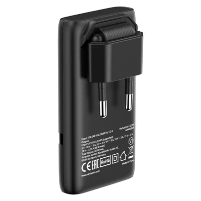 Verbatim Fold 'n' Go GaN Charger 65W EU plug Black