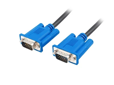 VGA кабел Lanberg 1.8m двоен екран, 2x феритно ядро, черен