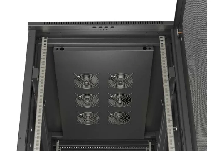 Lanberg Rack Cabinet 19" Free-Standing 22U/600X1000 (FlAT Pack) With Mesh Door Black