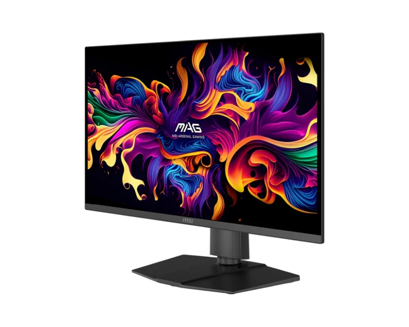 MSI MAG 271QP QD-OLED X24, 26.5", 240Hz, 0.03ms, 2560x1440 (WQHD), Oled Care 2.0, 16:9, Flat, Adaptive-Sync, HDR True Black 400, 99% DCI-P3, AR, FW Update, 450 nits, DCR 150M:1, DP(1.4a) HBR3, 2xHDMI 2.1, Pivot, Heigh Adj., VESA, Black, 8kg