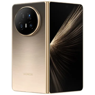 Смартфон HONOR Magic V5 Maybach-N49D 6.43" Foldable/ 7.95" unfolded, OLED, 16GB RAM, 512GB, Snapdragon 8 Elite 5G, 64+50+50MP, Android 15, Dawn Gold