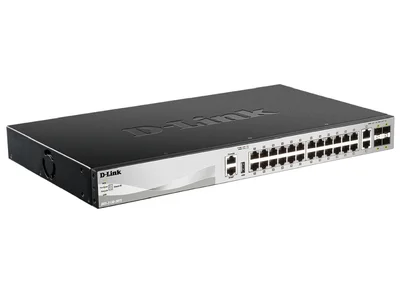 D-Link 24x10/100/1000BASE-T ports Layer 3 Stackable Managed Gigabit Switch with 2x10GBASE-T ports and 4xSFP+ ports