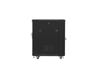Lanberg rack cabinet 19" free-standing 15U/600x800 (flat pack) with mesh door black