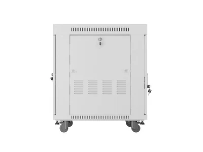 Lanberg rack cabinet 19" free-standing 15U/600x800 (flat pack) with glass door lcd grey v2