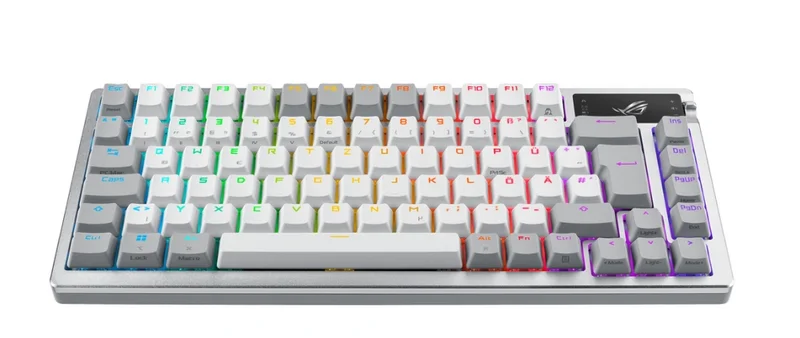 Геймърска клавиатура ASUS M701ROGAZOTH/NXSW/US/PBT Бяла, RGB подсветка, безжична/ Bluetooth