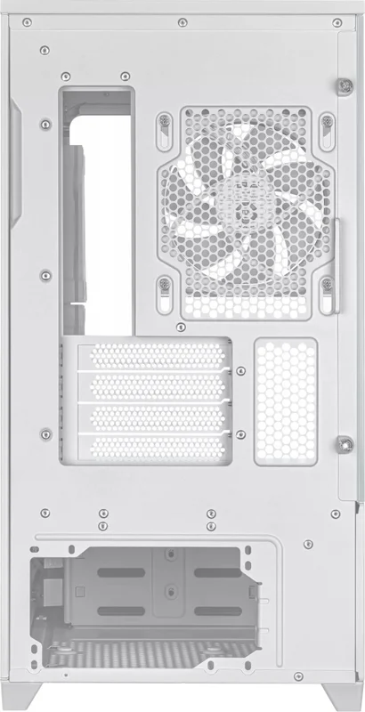 Кутия за компютър ASUS Prime AP202 TG, Micro Tower, Бял