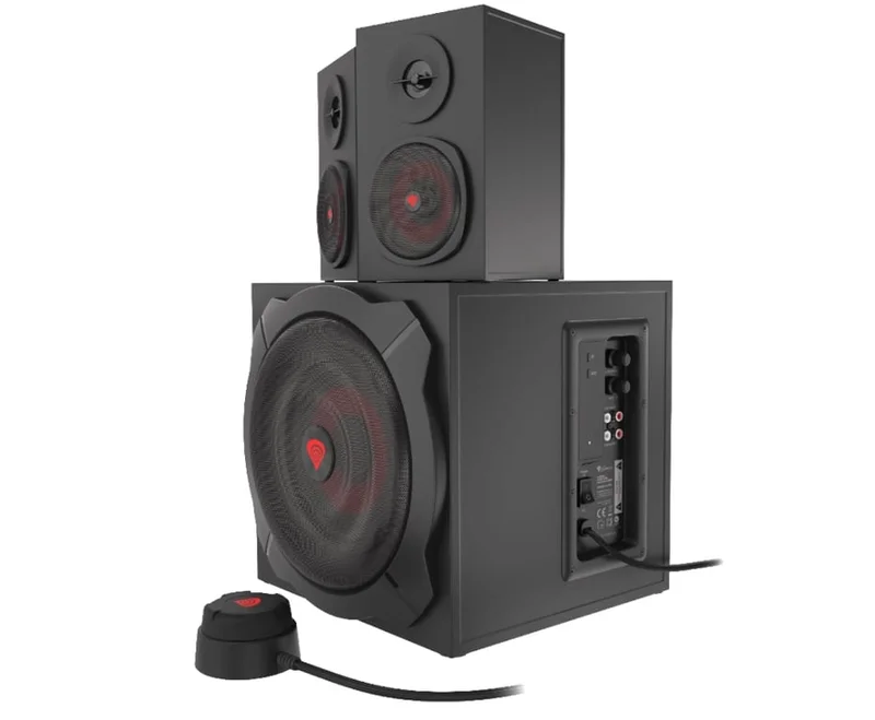 Genesis Speakers Helium 610BT 60W Rms 2.1 Black Wired Remote Control