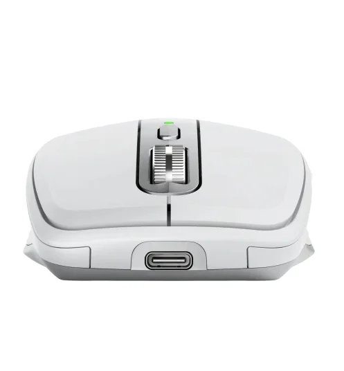Мишка Logitech – MX Anywhere 3S for Mac, безжична, Pale Grey