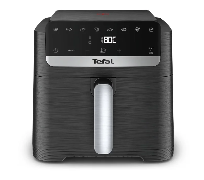 Фритюрник с горещ въздух Tefal Easy Fry Mega Compact EY8618E0 7.5L, 2020W, LED дисплей, Черен