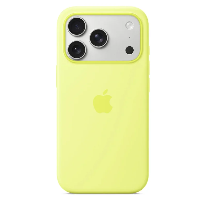 Apple iPhone 17 Pro Silicone Case with MagSafe – Neon Yellow