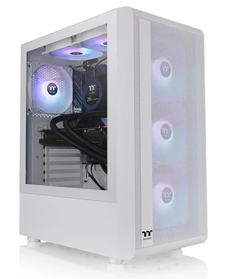 Кутия за компютър Thermaltake S200 TG Snow Middle Tower Бял