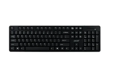 Acer Combo set AAK410 Keyboard & Mouse , Wireless, USB, Standard, Black, No Cyrillic
