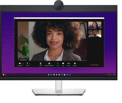 Монитор Dell P2724DEB 27" QHD IPS, уеб камера, високоговорители, микрофон, USB-C, DisplayPort, HDMI, RJ-45, регулиране